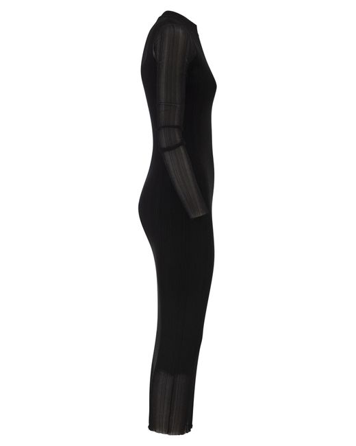 Sportmax Black Spxcaro Short Sleeved Dress