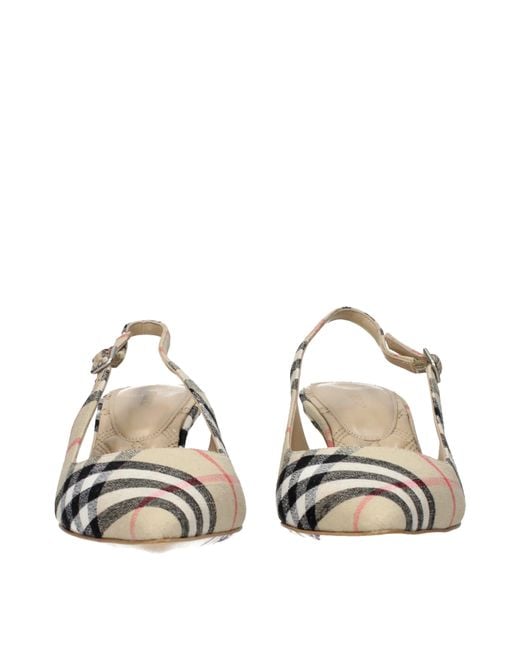 Burberry Metallic Sandals Fabric