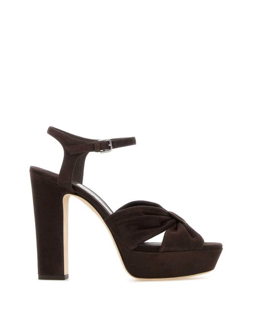 Jimmy Choo Black Solid Heels