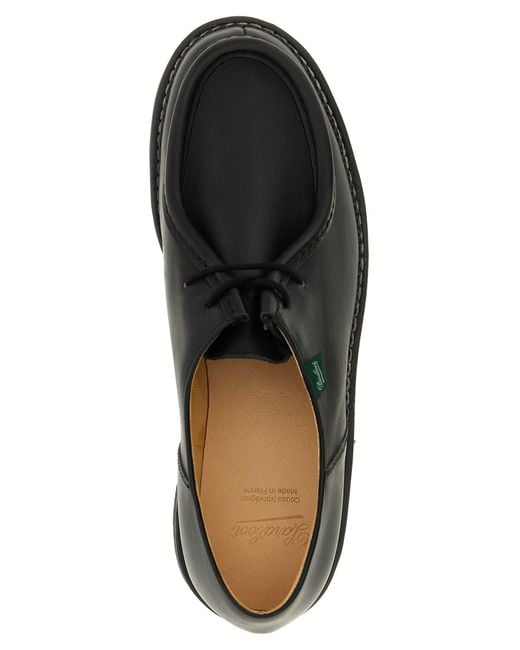 Paraboot Black 'Michael' Derby Shoes