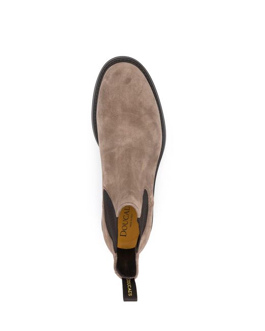 Doucal's Doucal 's Polacchino In Suede Beige in het Brown