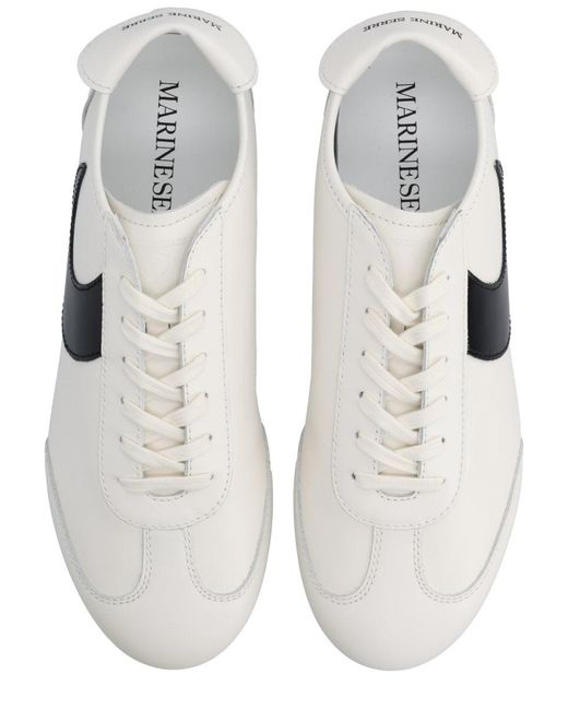 MARINE SERRE White Color Block Sneakers for men