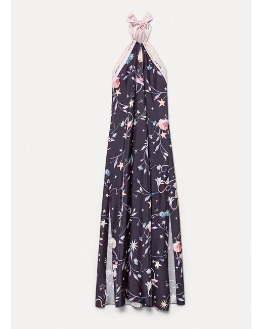 Forte_forte White Deliverance Print Long Elegant Dress