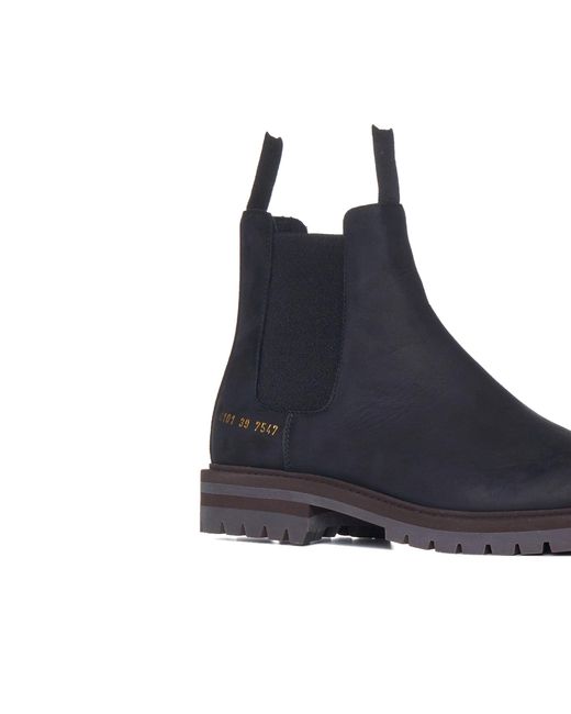 Common Projects Blue Common Projects Leather Chelsea Boots