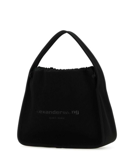 Alexander Wang Black Fabric Large Ryan Handbag
