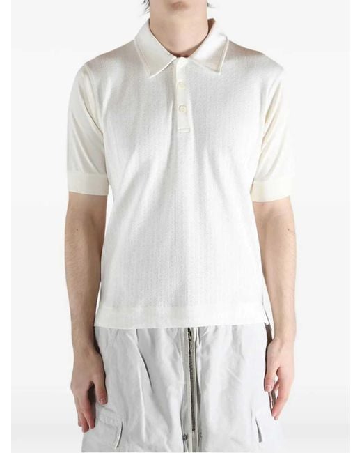 Dries Van Noten White Polo 03310 Hettonio 3136 M.K.Ss.Polo