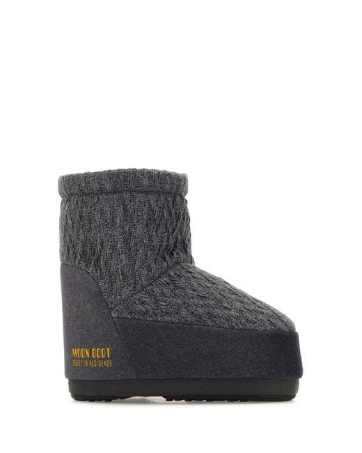 Moon Boot Black Icon Low Ankle Boots