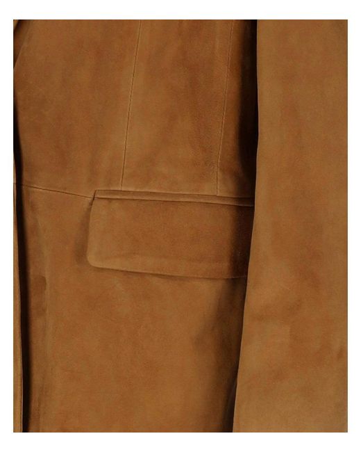 Myskin Brown Camel Single Breasted Blazer