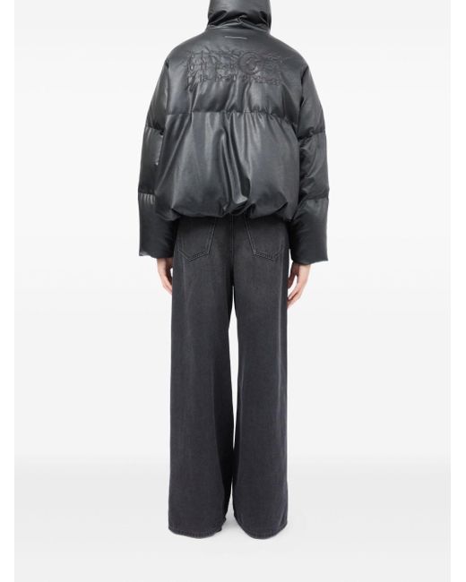 MM6 by Maison Martin Margiela Black High-Neck Down Jacket
