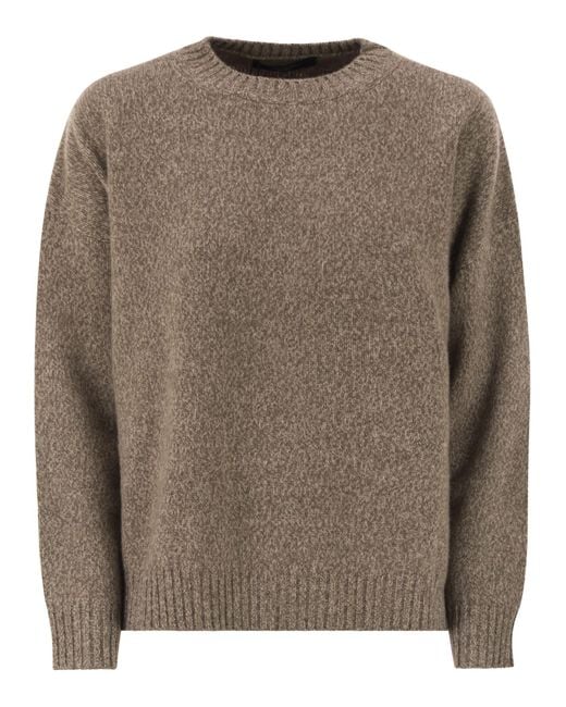 Weekend by Maxmara Brown Sibari Crew Neck Jumper