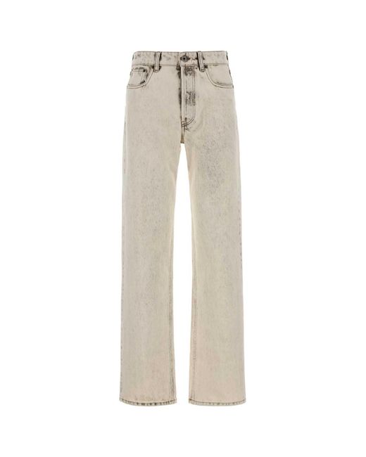 Miu Miu White Ivory Denim Jeans