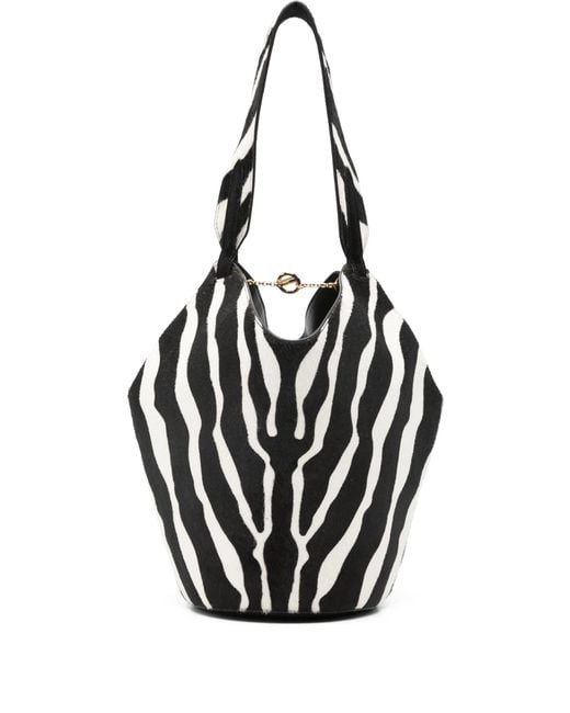 Khaite Black Lotus Mini Tote