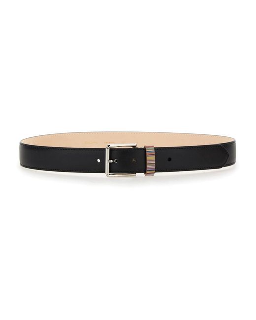 Paul Smith Belt mit Logo in Black für Herren