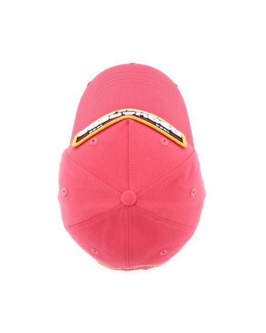 DSquared² Baseballmütze mit -Patch in Pink für Herren
