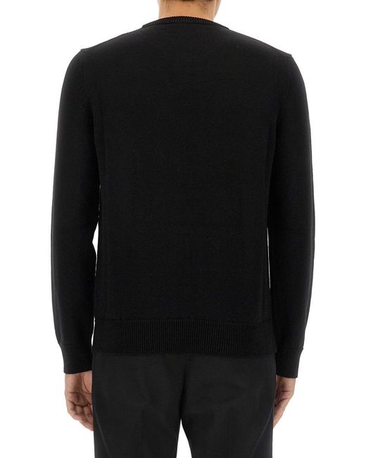 Dolce & Gabbana Black Regular Fit Wool T-Shirt It for men