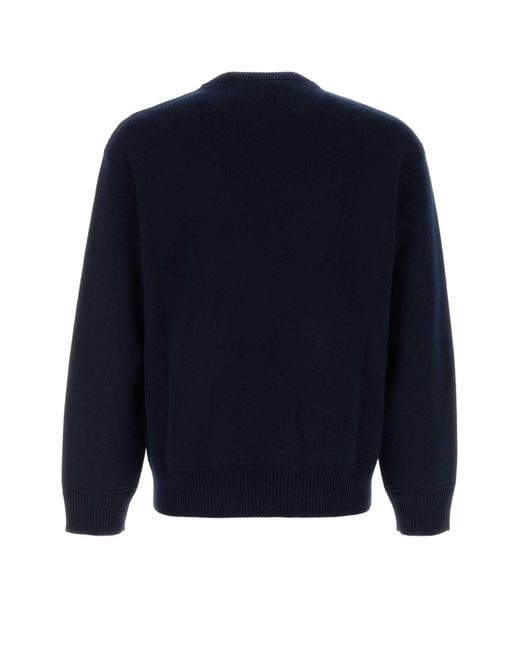 Valentino Garavani Blue Dark Wool Sweater for men