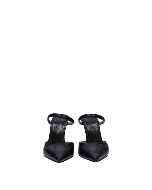 Off-White c/o Virgil Abloh Black Off Lollipop Sandals Leather