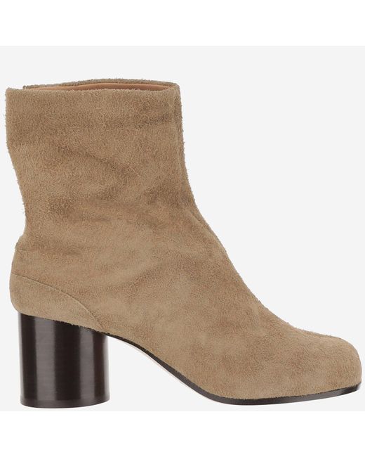 Maison Margiela Brown Tabi Wildleder -Knöchelstiefel