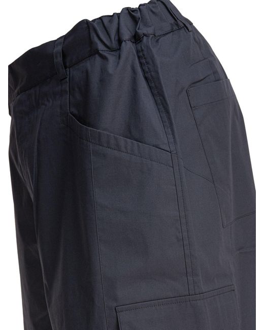 GR10K Blue Poplin Cargo Shorts for men