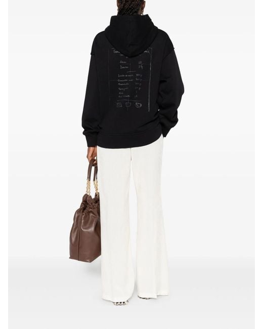 FEDERICO CINA Black Recipe Tortellino Hoodie