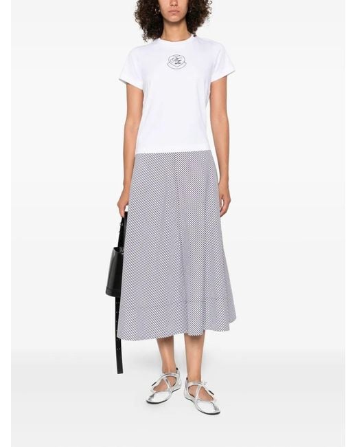Moncler White Ss T-Shirt