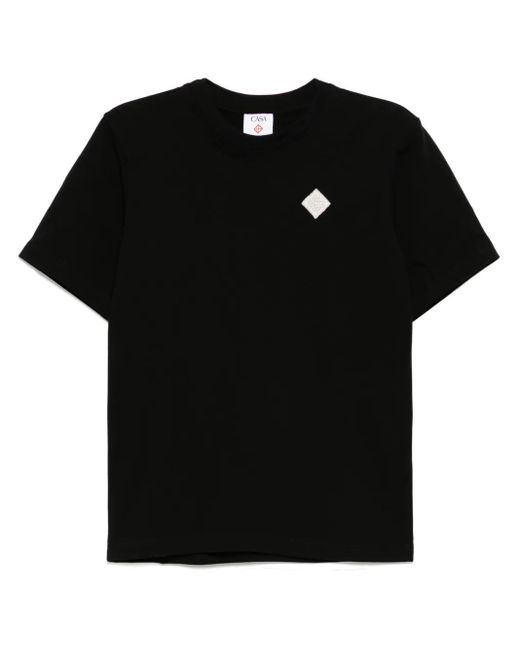 Casablanca T -Shirt mit Anwendung in Black für Herren
