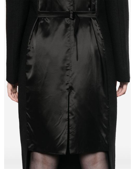 Prada Scheerwollen Jas in het Black