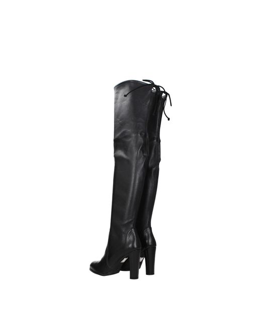 Stuart Weitzman Black Leather Boots