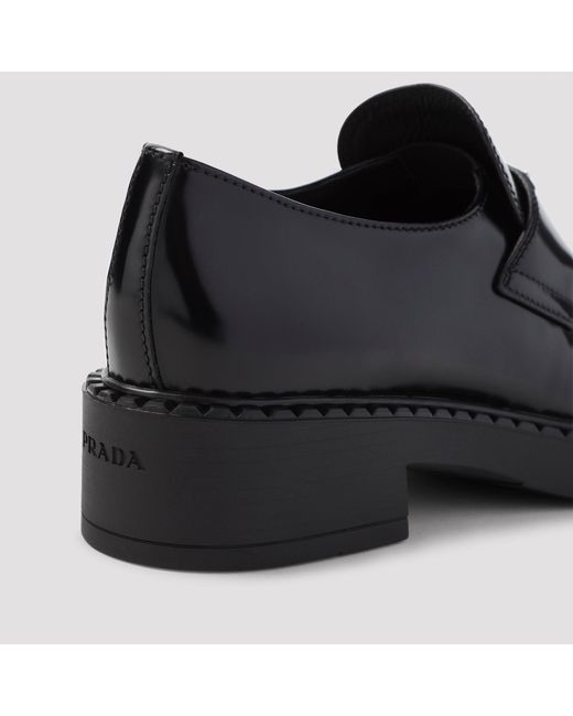 Prada Chocoladeloafer in het Black