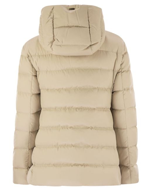 Herno Natural Medium Down Jacket With Hood