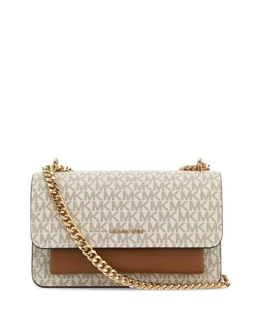 Michael Kors Multicolor Printed Canvas And Leather Claire Shoulder Bag