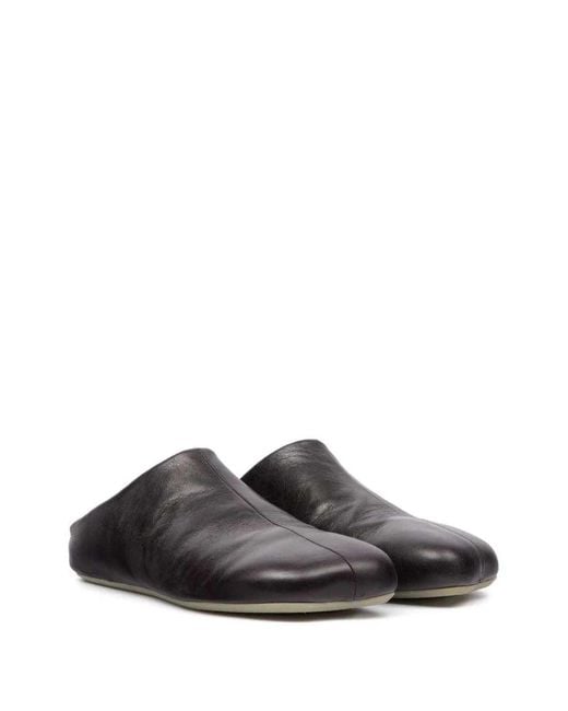 MM6 by Maison Margiela Brown Square Toe Slippers