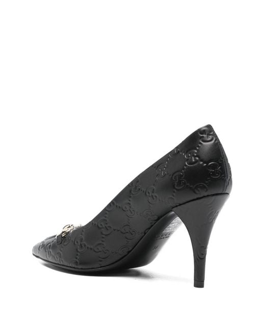 Gucci Black Leather Pumps