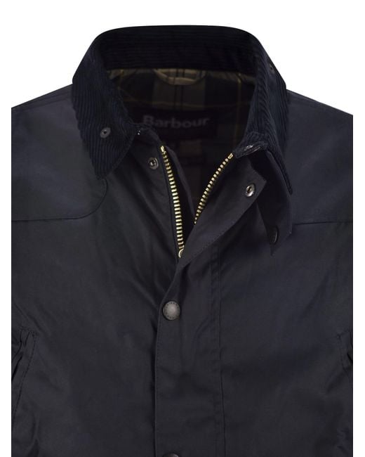 Barbour Blue Reelin Waxed Cotton Jacket for men