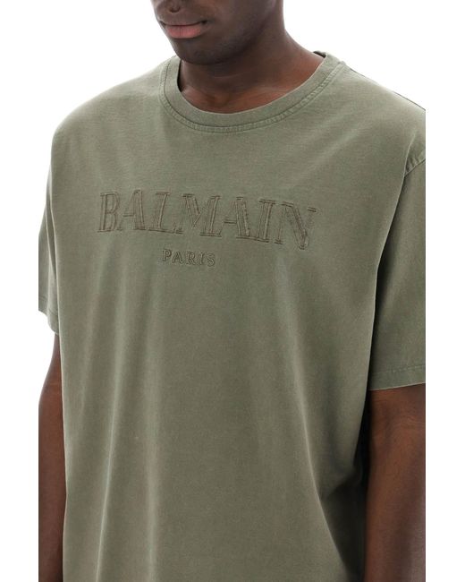 Balmain Vintage T -Shirt in Green für Herren