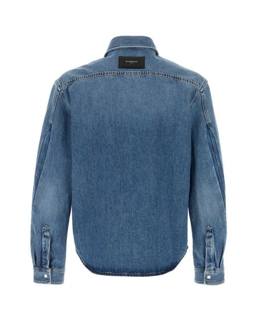 Givenchy Blue Denim Shirt for men
