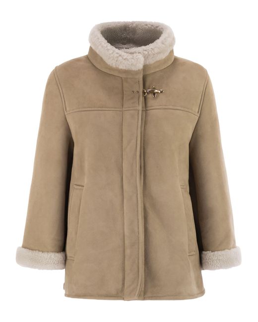 Fay Natural Sheepskin Coat