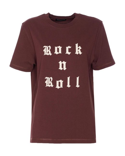Zadig & Voltaire Red Edwin Tc Rock N Roll Strass