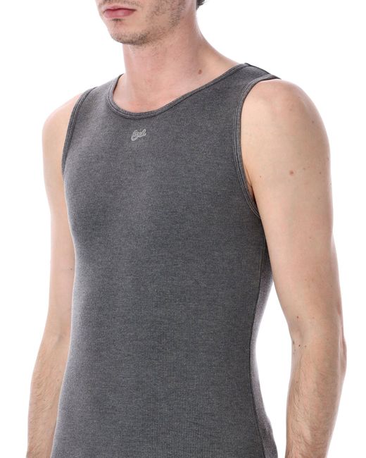 ERL Blue Ribbed Tank Top for men