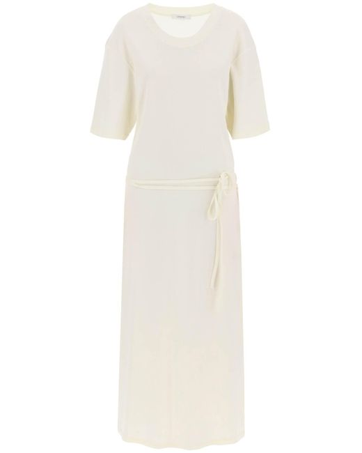 Lemaire White Maxi T Shirt Style Kleid