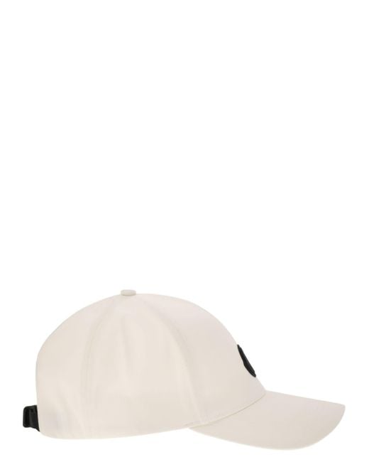 Moncler Natural Cotton Gabardine Baseball Cap for men