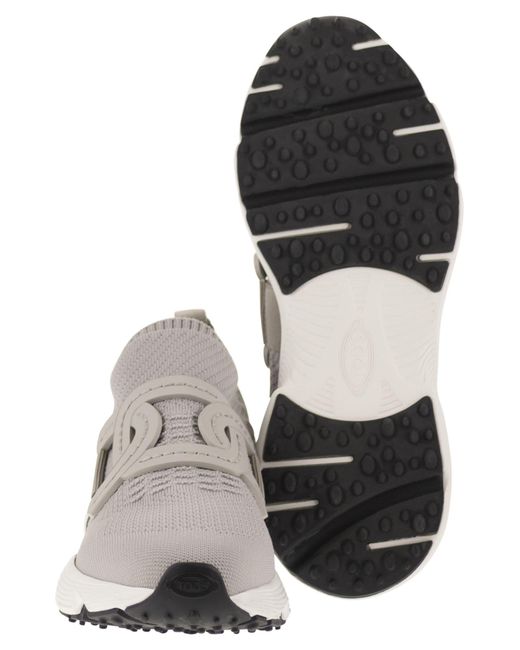 Tod's White Kate Technical Fabric Sneakers
