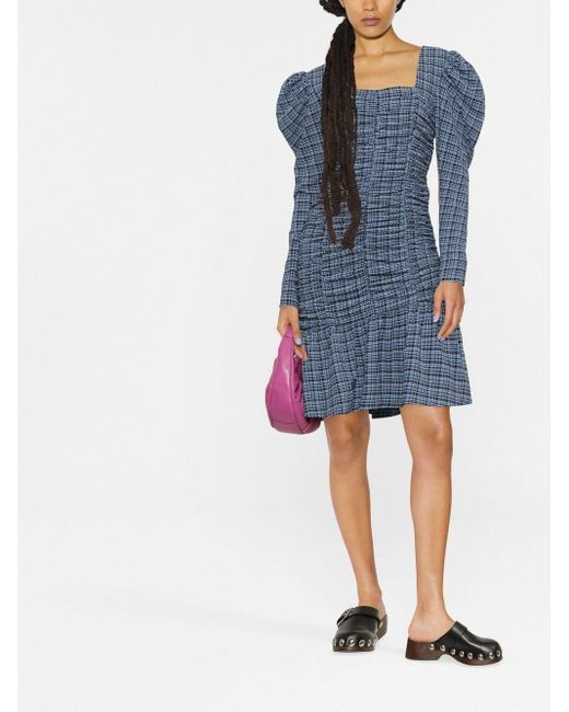 Ganni Mini-Jurk in het Blue