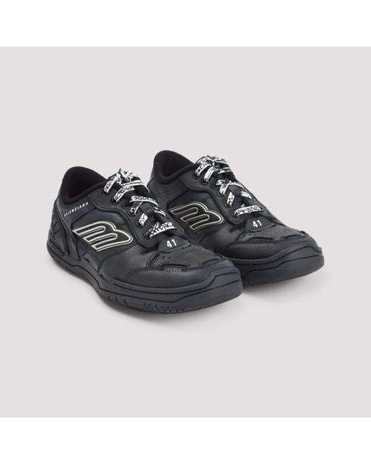 Balenciaga Black Leather Sneakers