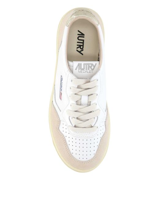 Autry Natural Platform Low Suede Sneakers