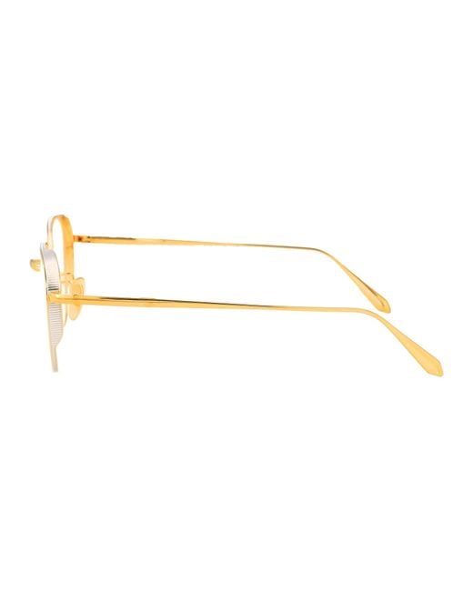 Linda Farrow Metallic Yellowgold/Whitegold/Optical Titanium Glasses