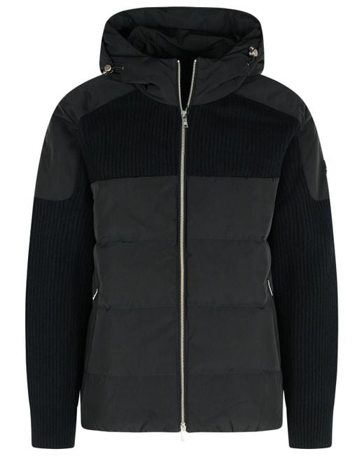 Moose Knuckles Black Wool Jacket for men