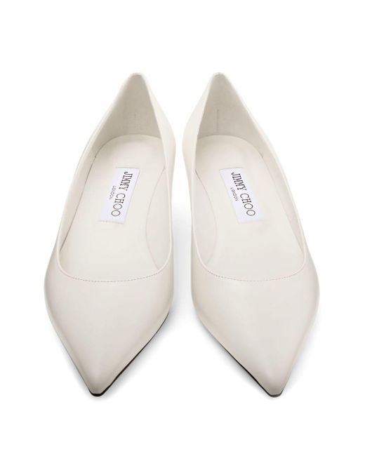 Jimmy Choo Natural Amelia Lederpumpen