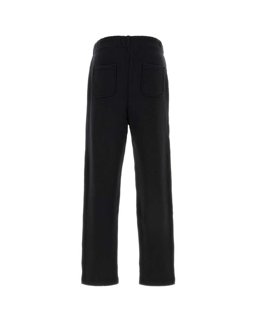 Autry Black Tonal Logo Sweatpants for men