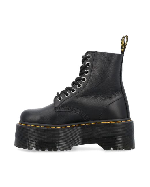 Dr. Martens Black 1460 Pascal Max Leather Platform Boots
